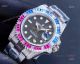 Swiss replica Rolex GMT-Master ii Saru Rainbow Diamond ETA2836 Watch (2)_th.jpg